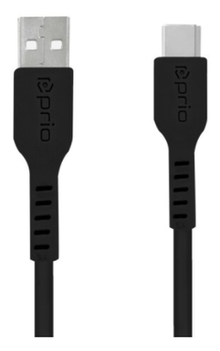 Prio High-Speed Charge & Sync USB-C auf USB-A Kabel 3A 1,2m schwarz
