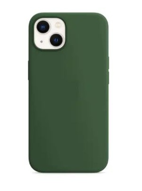 Silicone Case with MagSafe for iPhone 13 – Green