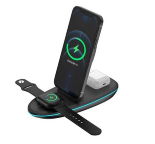 Rixus RXWC43 3-1 Foldable Wireless Charger Station