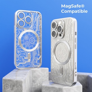 iPhone 16 Pro Max Elegant Phone Case Mag Silver Prio