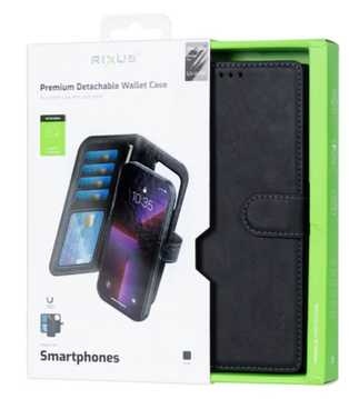 Samsung Galaxy S23 Ultra Detachable Wallet Case Black Rixus