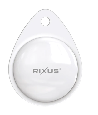 Rixus Rix Tag Apple MFi Certified Tracker Works with Apple Find My White