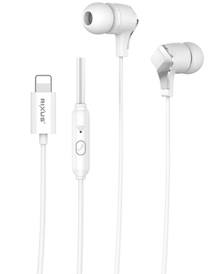 STEREO IN-EAR Earphone Lightning Weiss RIXUS