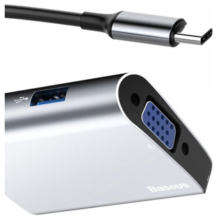 Baseus USB-C zu VGA + 3.0 USB-Hub-Adapter