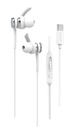 RIXUS RXHD23C STEREO IN-EAR HEADSET WITH MICROPHONE TYPE-C WEISS