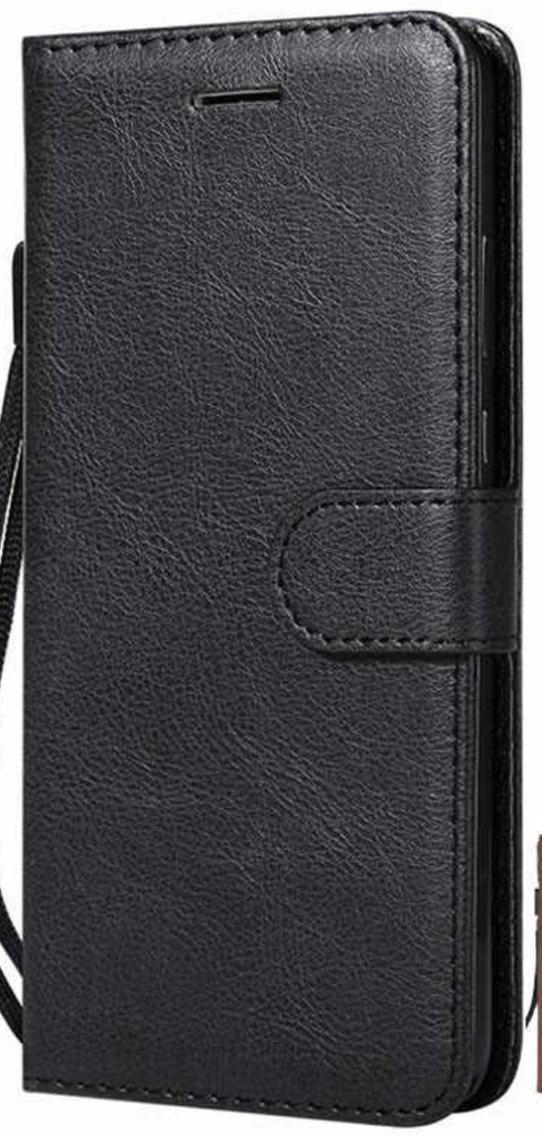 Huawei P9 Lite Flip Wallet Cover Black