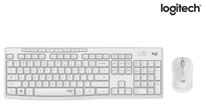 [1115369] Logitech Tastatur-Maus-Set MK295 White CH-Layout