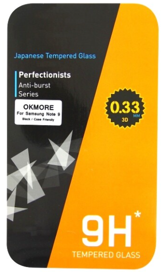 [4251488653141] Galaxy Note 9 Okmore 3D Tempered Glass