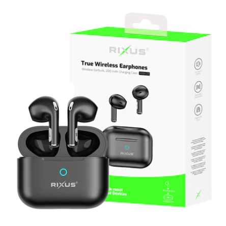 [RXBH28] RIXUS RXBH28 HIFI SOUND EARBUDS WIRELESS HEADSET BLACK