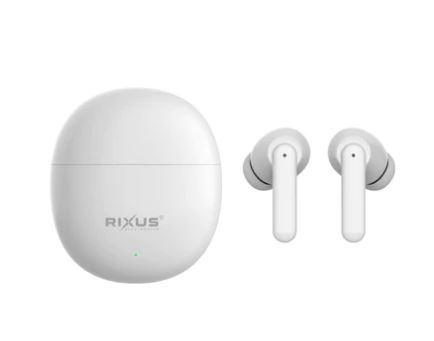 [RXBT69A] RIXUS RXBT69A TWS EARBUDS WITH CHARGING CASE WHITE