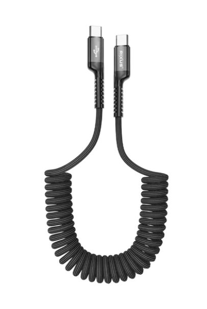 [RXUC17C] Retractable Spring Cable Typ-C to Typ-C 1M Rixus