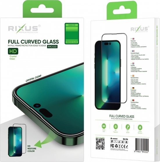 Samsung Galaxy A15 Clear Full Curved Glass Rixus