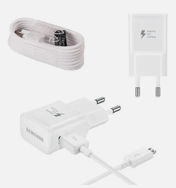 [07757] Samsung Schnellladegerät EP-TA20EWE Micro-USB-Kabel weiß