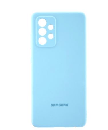 [15305] Samsung Silikonhülle A525 Galaxy A52 blau EF-PA525TLEGWW
