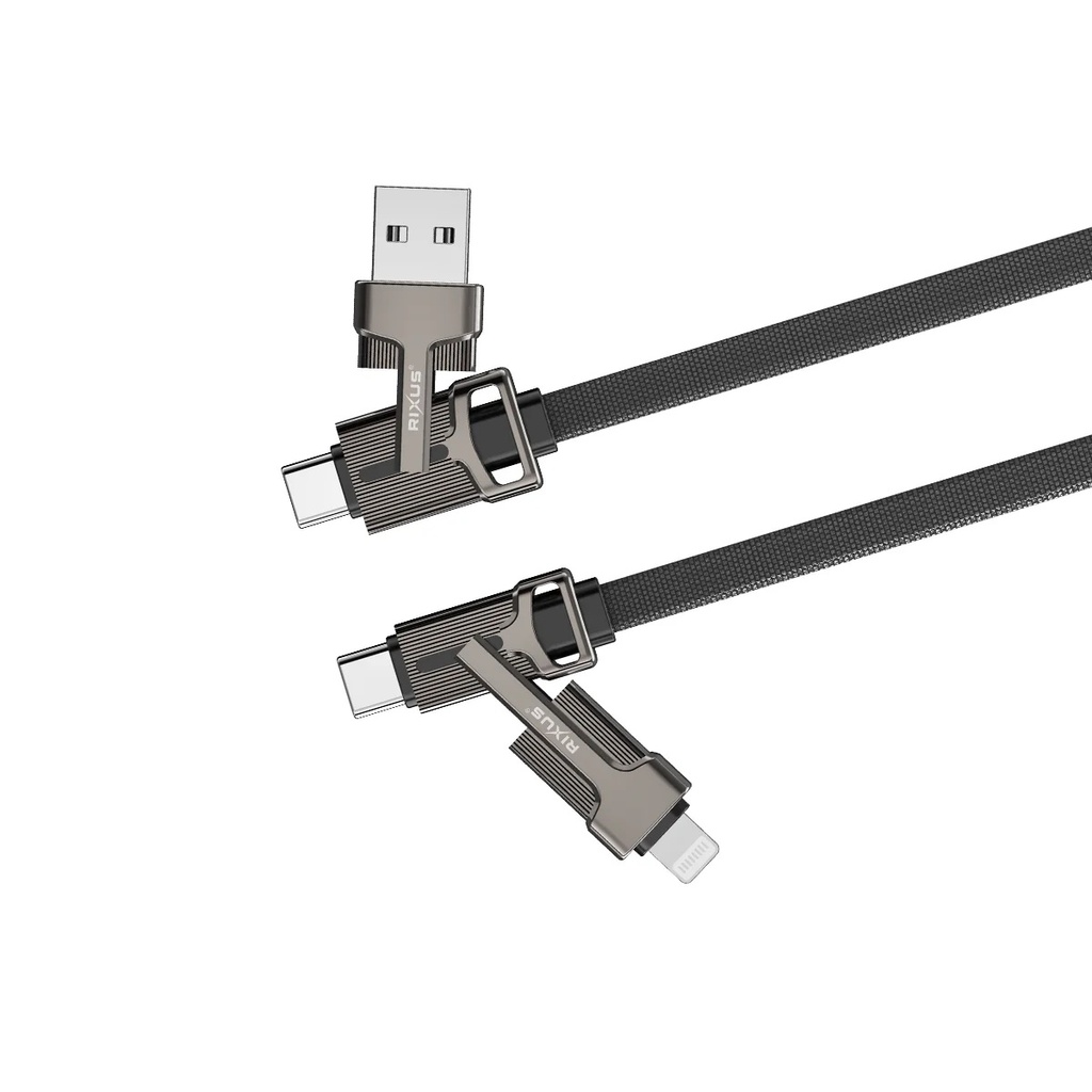 Retractable Spring Cable Typ-C to Typ-C 1M Rixus