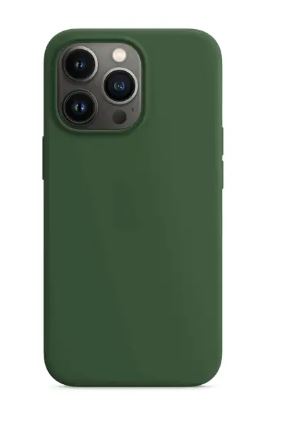 Silicone Case with MagSafe for iPhone 13 Pro – Green