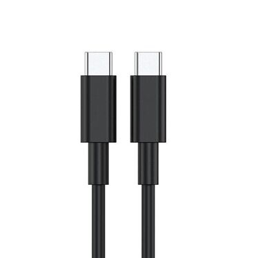 USB CABLE Black 1M Data+Charging Type C - C