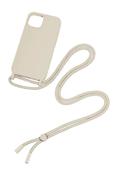 iPhone 14 Pro Max Protective Case Necklace Cord Gold Rixus