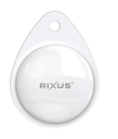 Rixus Rix Tag Apple MFi Certified Tracker Works with Apple Find My White