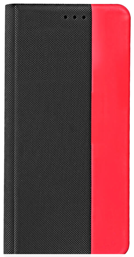[15468] iPhone SE 8/7 Book Case Fashion Black-Red Prio