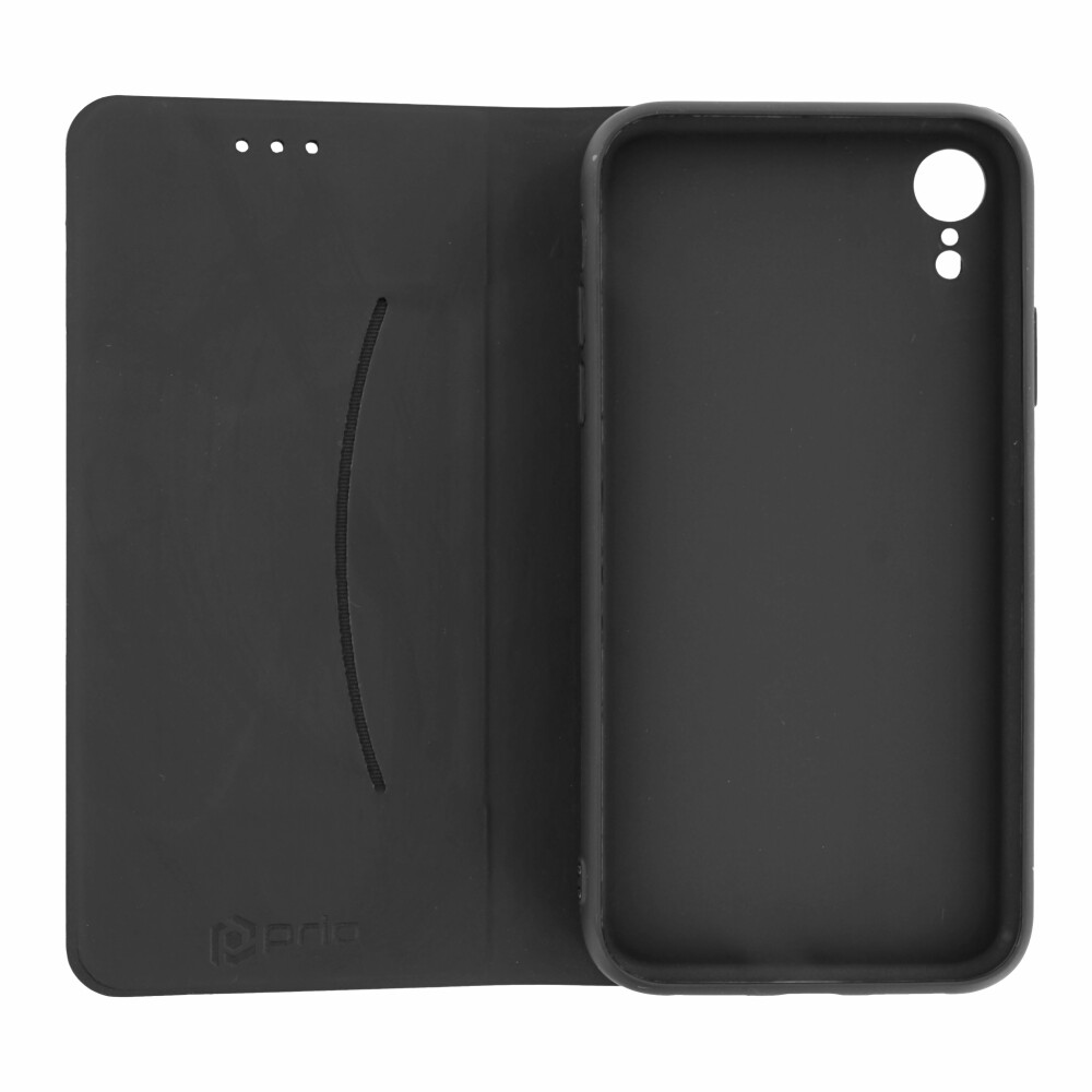 [15492] prio Book Case Fashion für iPhone XR blau-schwarz