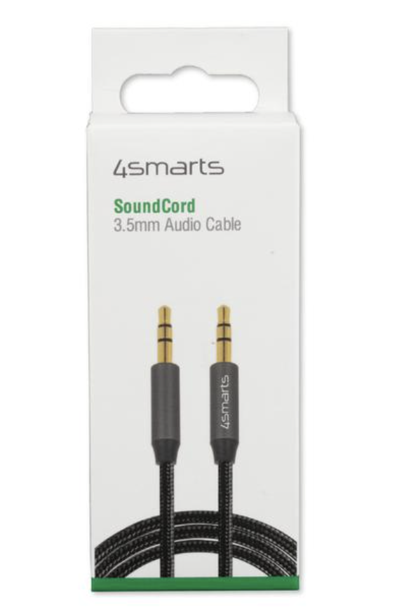 [1095987] 4smarts 3.5mm Audio Kabel 1m, schwarz