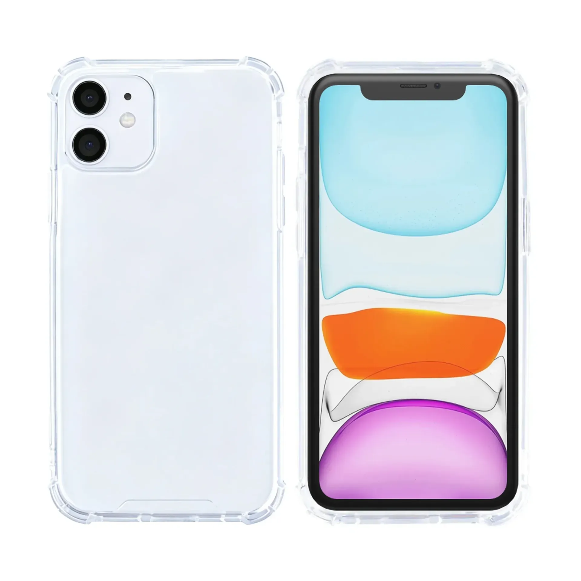 Rixus Anti-Burst Case for Apple iPhone 11 – Transparent