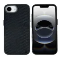 Rixus Mag Carbon Case mit MagSafe – iPhone 16e / 17e – Titanium Black