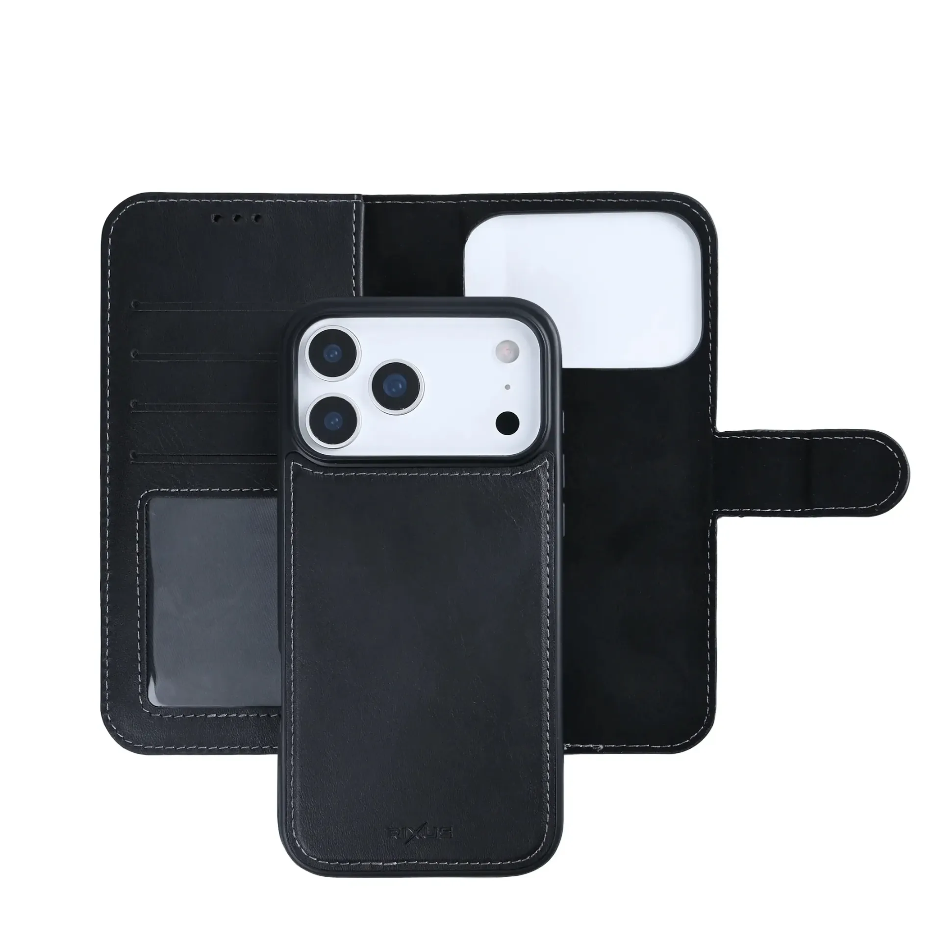 iPhone 17 Pro Max Premium Detachable Wallet Case RIXUS
