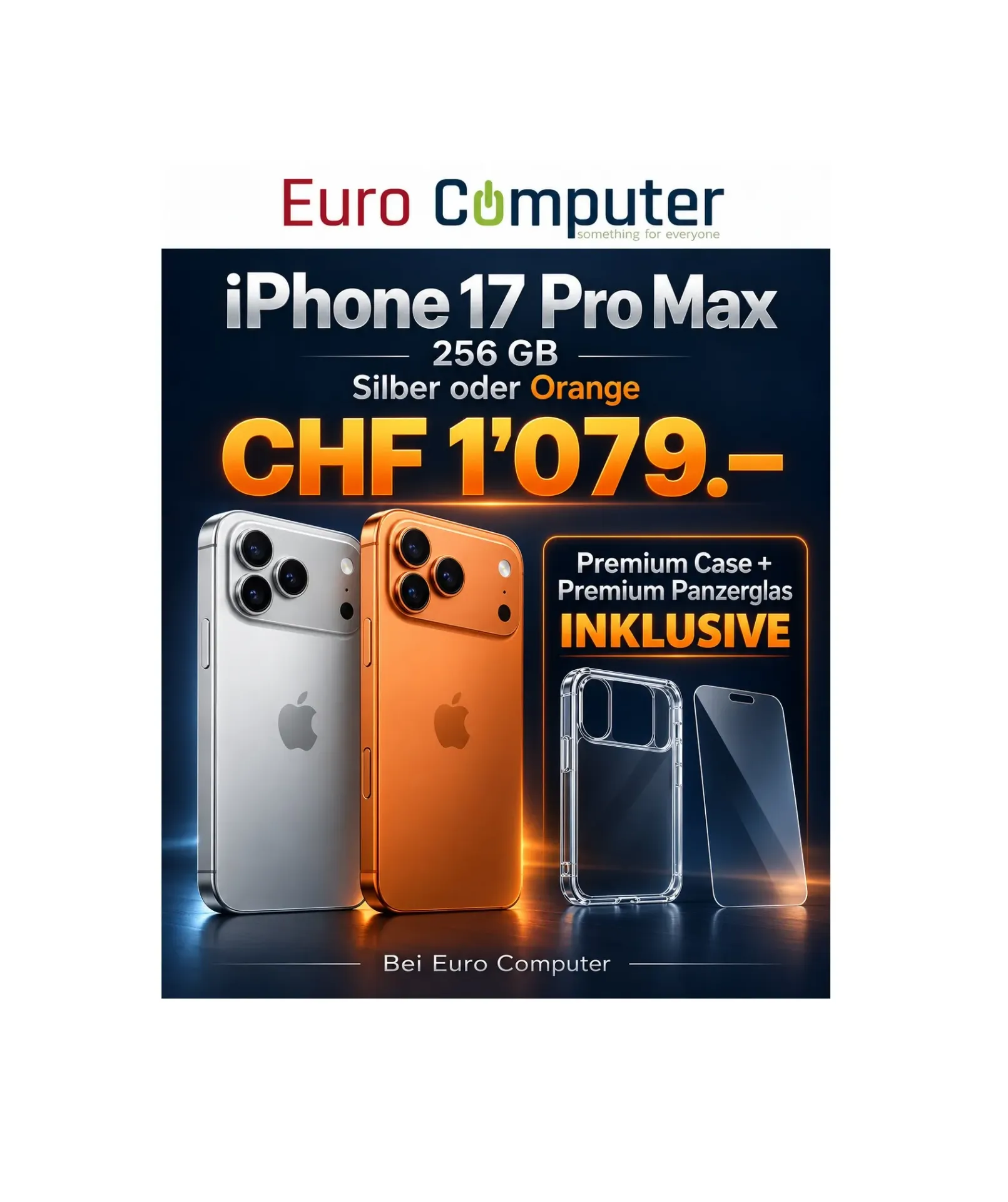 Apple iPhone 17 Pro Max 256 GB, Cosmic Orange, 6.90", Dual SIM, 5G