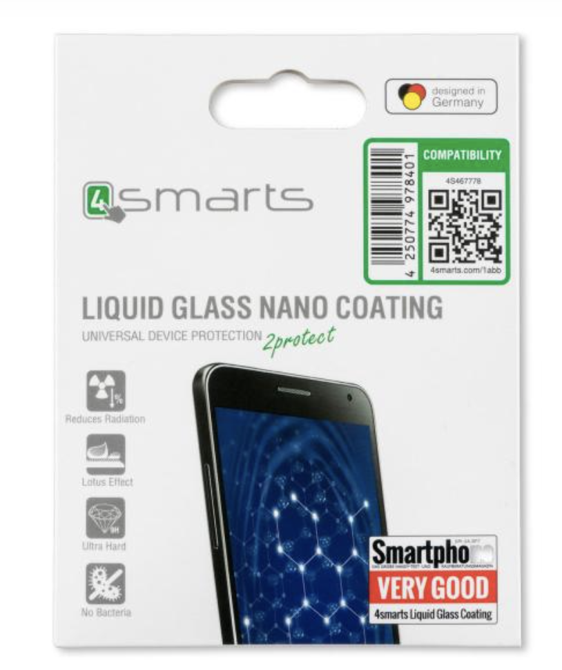 4smarts Displayschutz Liquid Glass