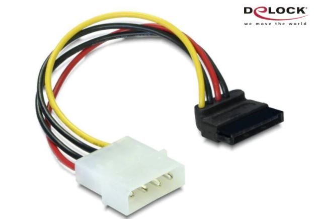 [15702] Delock Stromkabel Molex – SATA (f-m) 12 cm