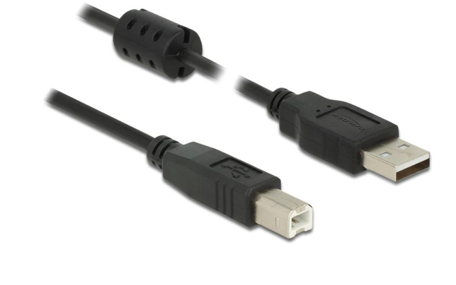 [83894] Delock USB 2.0-Kabel A - B 1 m