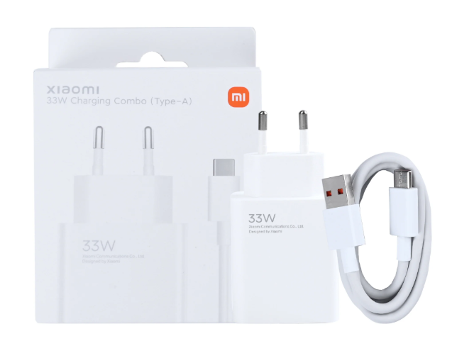 [33W Carging Combo] 33W POWER ADAPTOR USB TYPE-C + CABLE Xiaomi