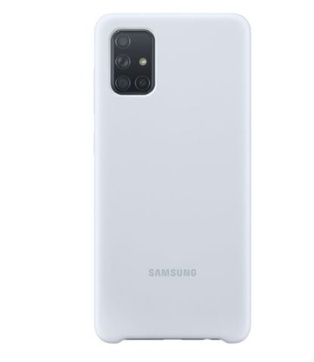 Samsung Galaxy A71 Silikonhülle EF-PA715TS Silber