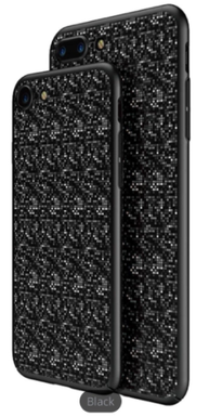 IPHONE 7 PLUS PLAID BLACK CASE BASEUS