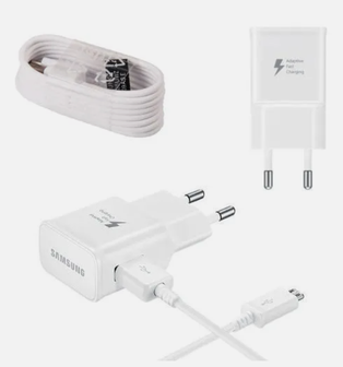 Samsung Schnellladegerät EP-TA20EWE Micro-USB-Kabel weiß