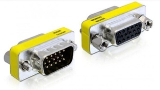 Delock Adapter m-f VGA - VGA