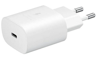 Samsung - (25W) USB-C Fast Charge Ladegerät Travel Adapter Weiss