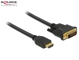 Delock Kabel HDMI – DVI, 1.5 m, bidirektional