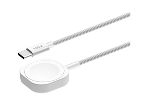 Rixus RXUC19 Magnetic Watch Fast Charging Cable 1M White