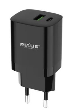 Rixus RX95 Fast Charging Adapter 30W Black