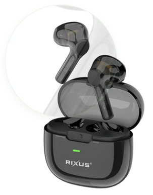 RIXUS RXBH46 TWS Silk Black Earbuds