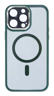 iPhone 13 Pro Metal Lens Protection Case Dark Green Rixus 