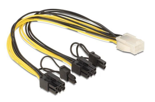 Delock 6Pin auf 2x8Pin für Grafikkarte