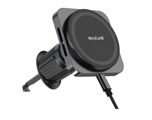 MagSafe Car Mount Charger 15W Ultra Fast Wireless Black Rixus