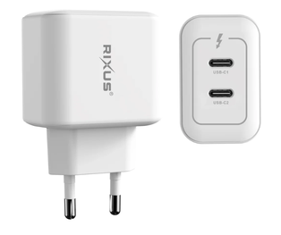 45W POWER ADAPTOR USB TYPE-C DOUBLE Rixus