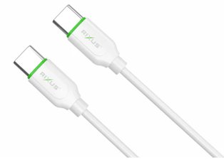 Type-C to Type-C Fast Charging Cable 60W 2M White Rixus