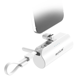 Mini Click-on Powerbank USB-C 5000mAh white