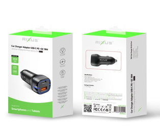 Car Charger Adapter USB-C PD + QC 38W
